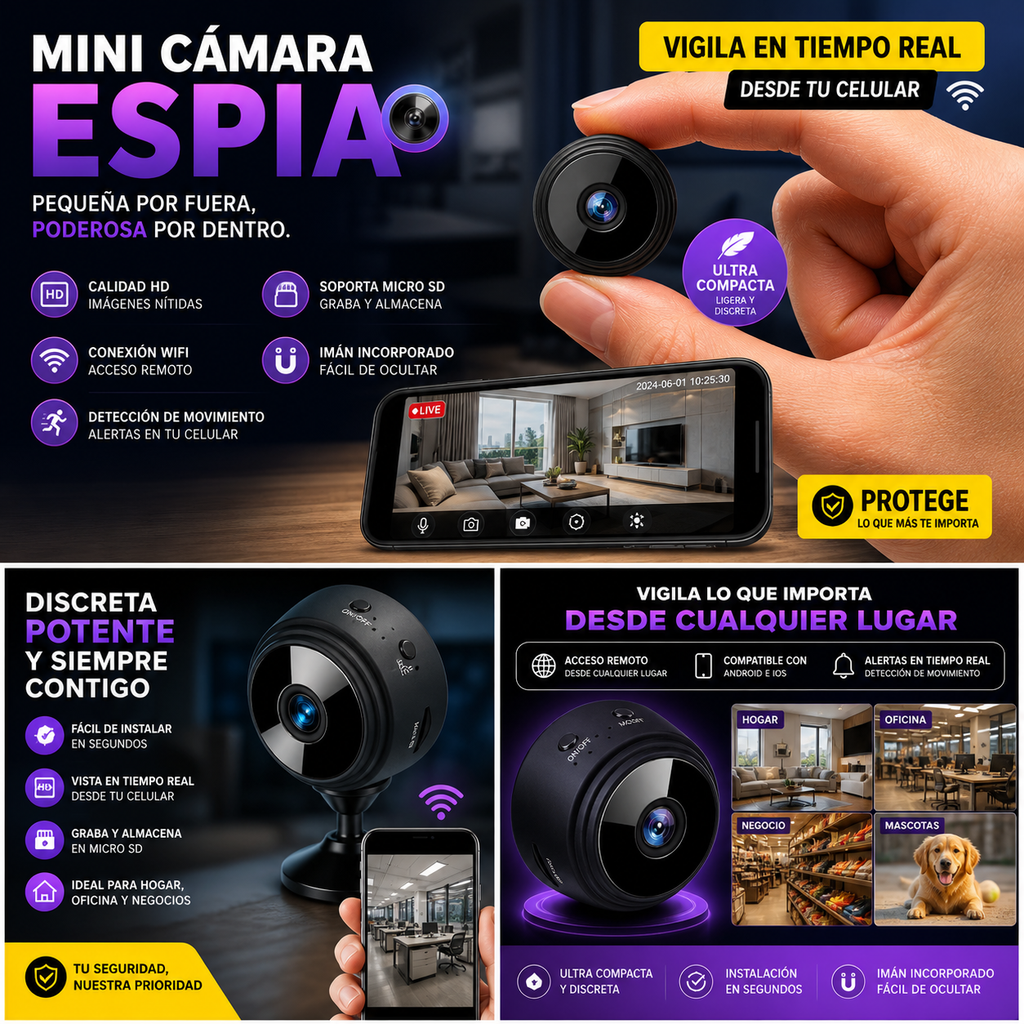📹 Mini Cámara Espía: Descubre la VERDAD 👀