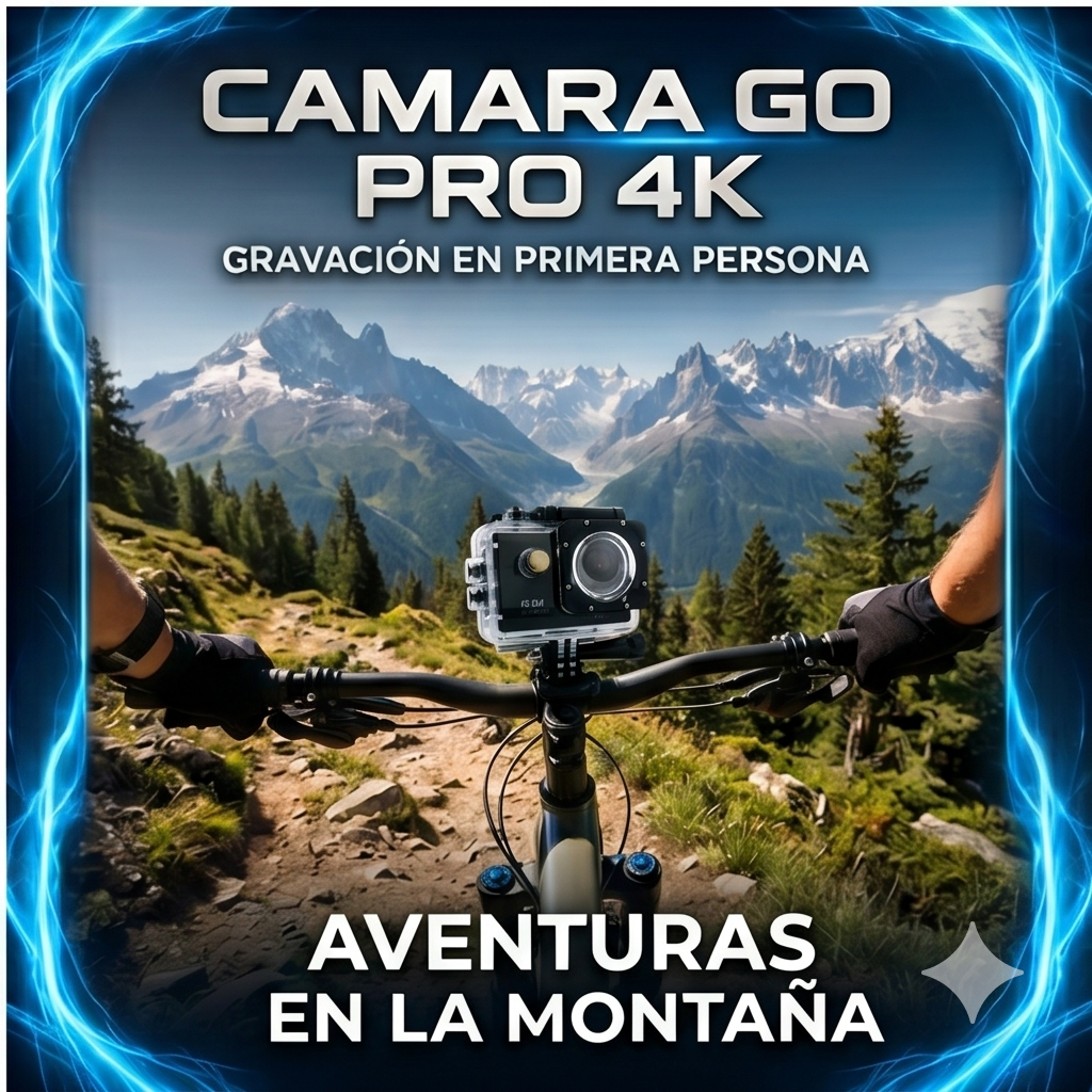 🔥 LIQUIDACIÓN DE STOCK: - CÁMARA GOPRO 4K + FUNDA ULTRARRESISTENTE DE REGALO - [PROMOCIÓN DE CUMPLEAÑOS]