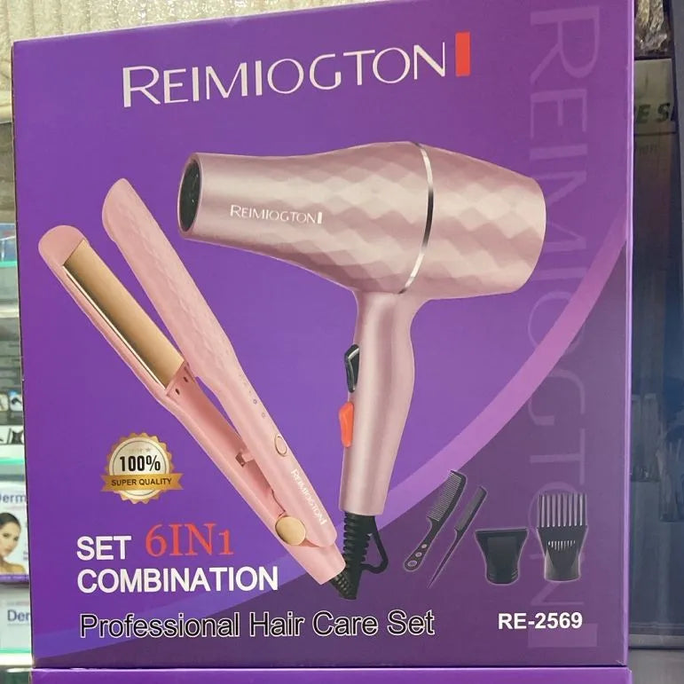 Combo Secador + Plancha Remiogton 2569