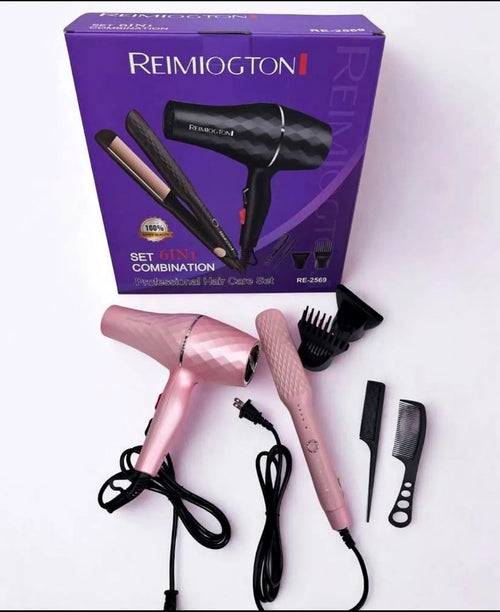 Combo Secador + Plancha Remiogton 2569